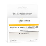 Integrative Therapeutics Probiotic Pearls Advantage, envase de cápsulas, facilita la toma diaria para salud intestinal.