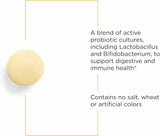 Integrative Therapeutics Probiotic Pearls, cápsulas en mano, posible soporte para equilibrio intestinal.