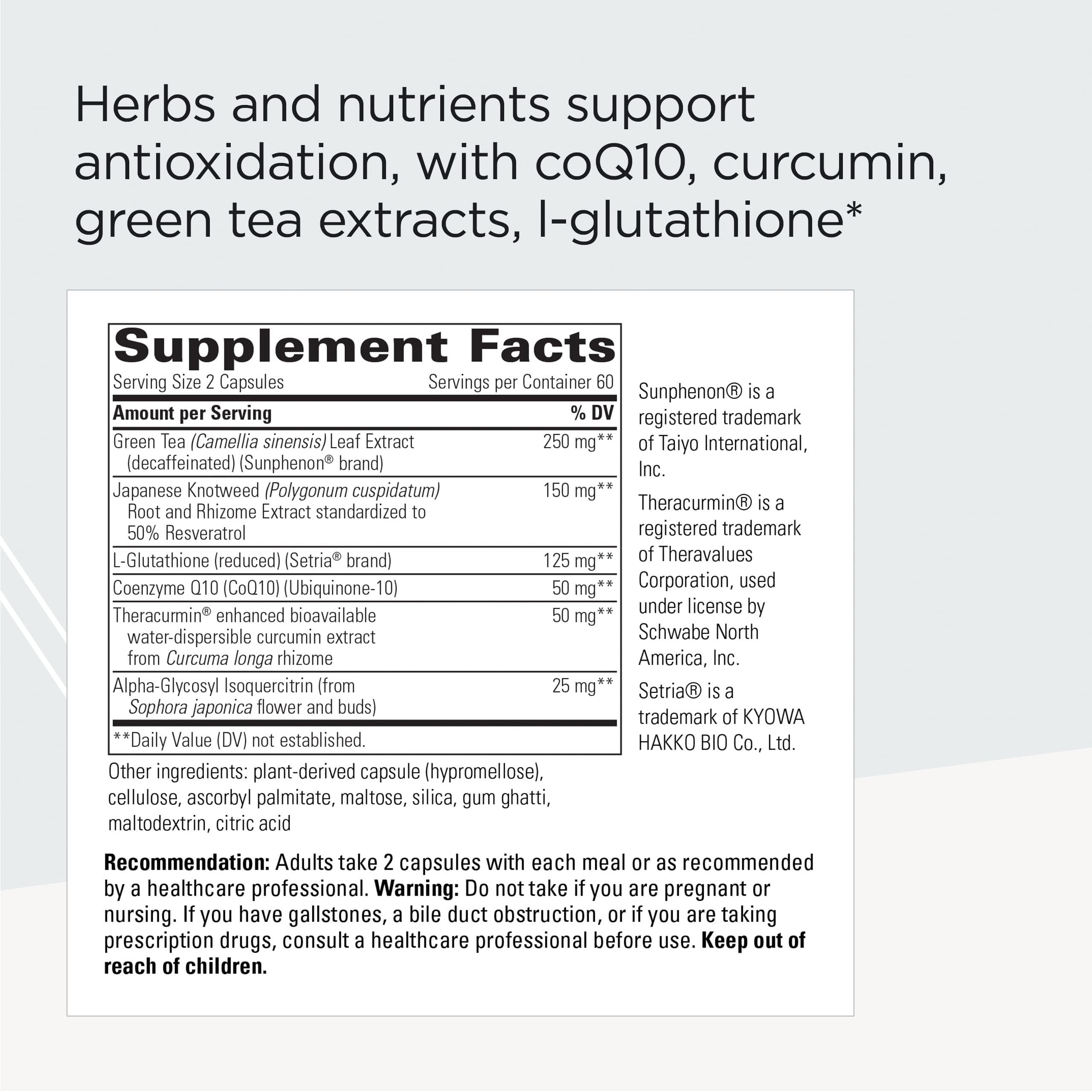Integrative Therapeutics ProThrivers Flavonoid Complex: cápsulas para uso diario y apoyo a vías antioxidantes