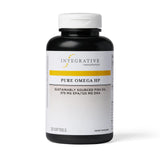 Integrative Therapeutics Pure Omega HP: botella de cápsulas suaves lista para consumo diario.