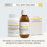 Omega Puro Líquido Integrative Therapeutics, libre de colorantes artificiales y sabor cítrico.