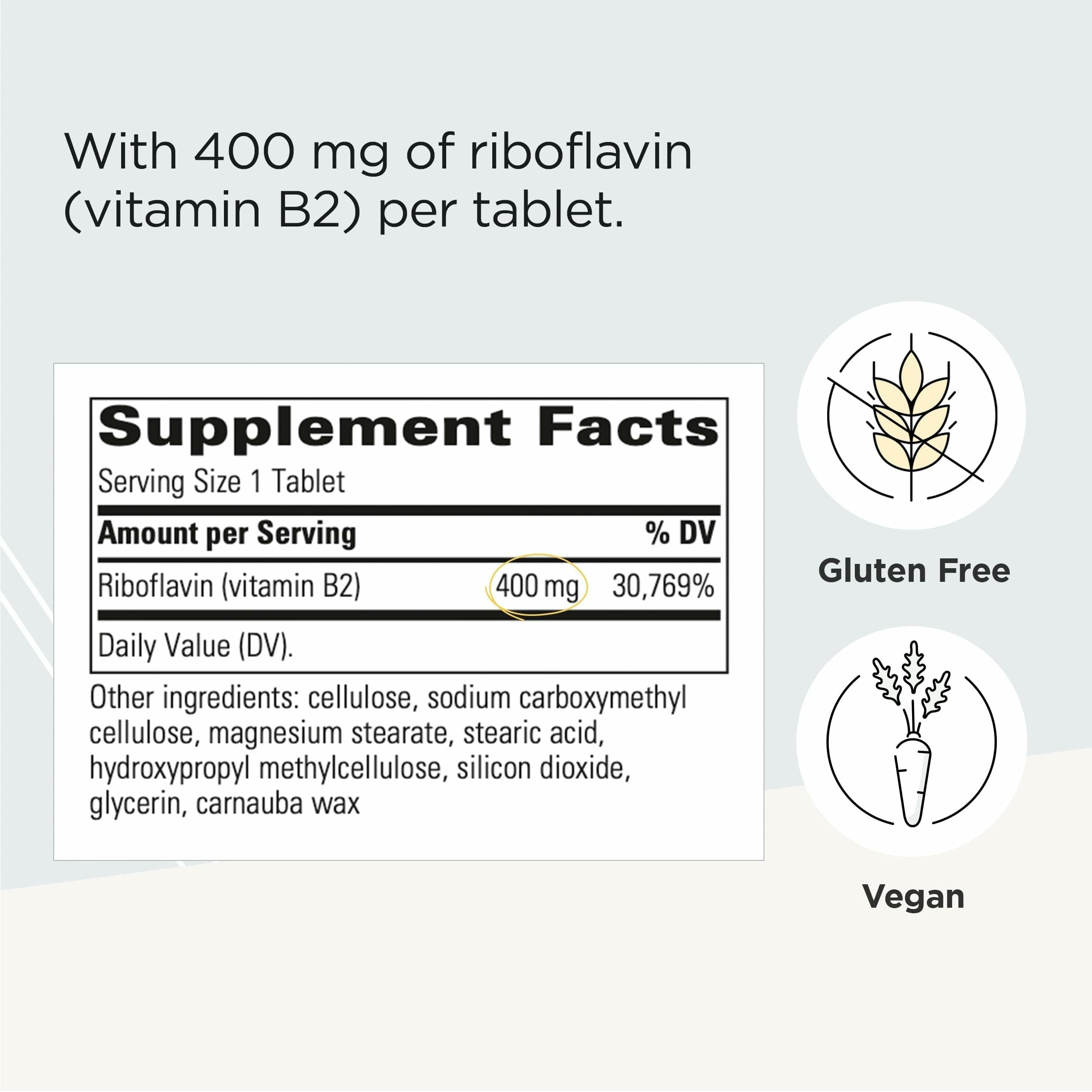 Integrative Therapeutics Riboflavina, cápsula cercana, fácil de tragar.