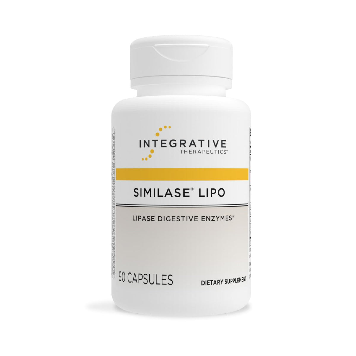 Similase Lipo de Integrative Therapeutics en botella de cápsulas, para apoyar la digestión de grasas.