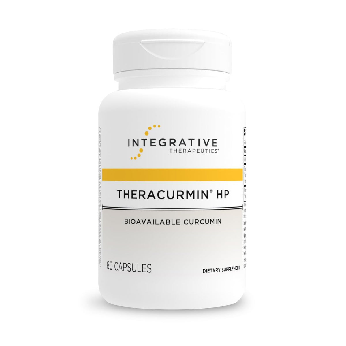 Theracurmin HP de Integrative Therapeutics; cápsulas con alta biodisponibilidad para recuperación muscular