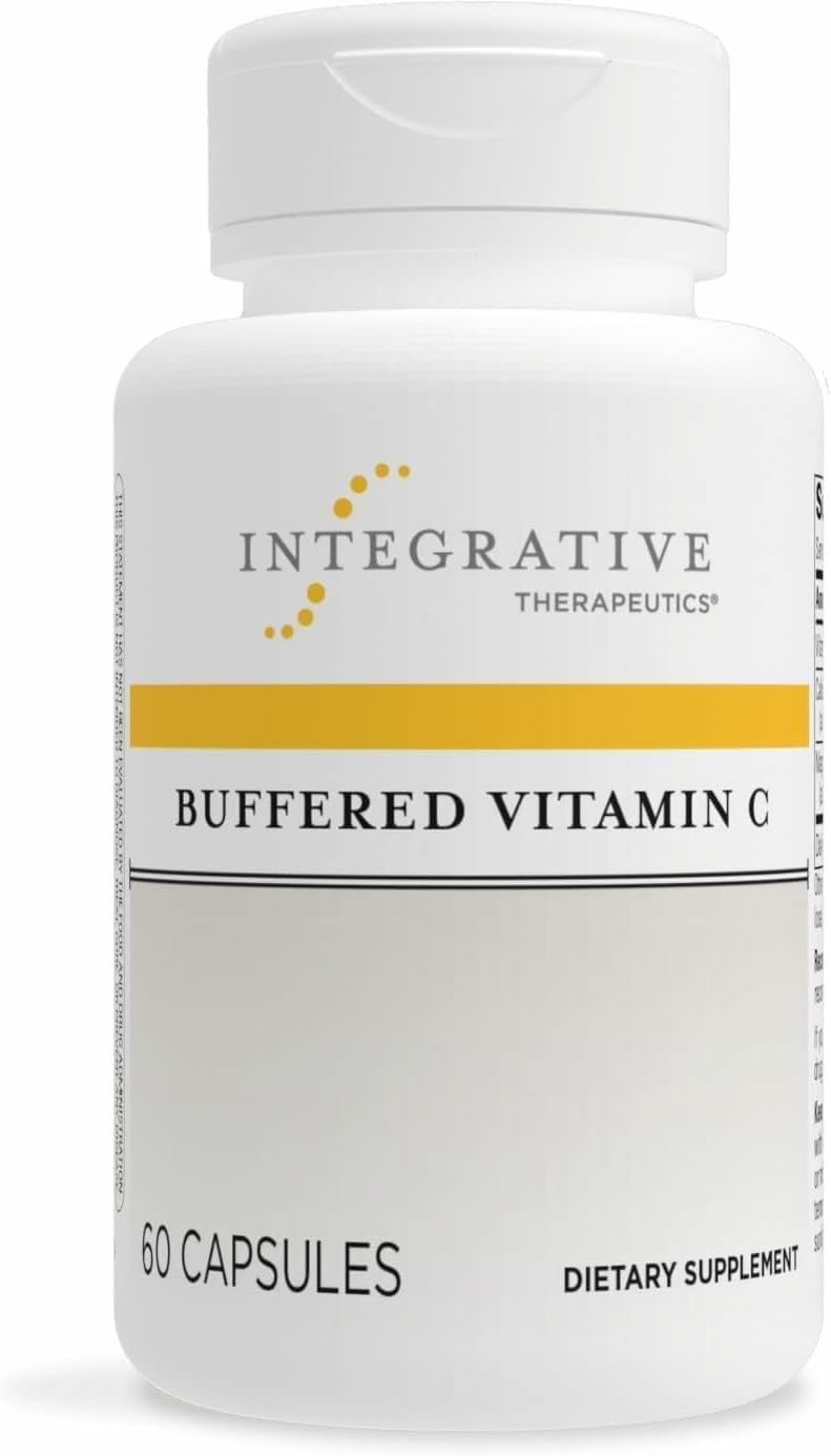 Cápsulas de Vitamina C bufferizada de Integrative Therapeutics para uso diario.