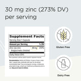 Botella de Zinc Chelate Integrative Therapeutics para uso diario.