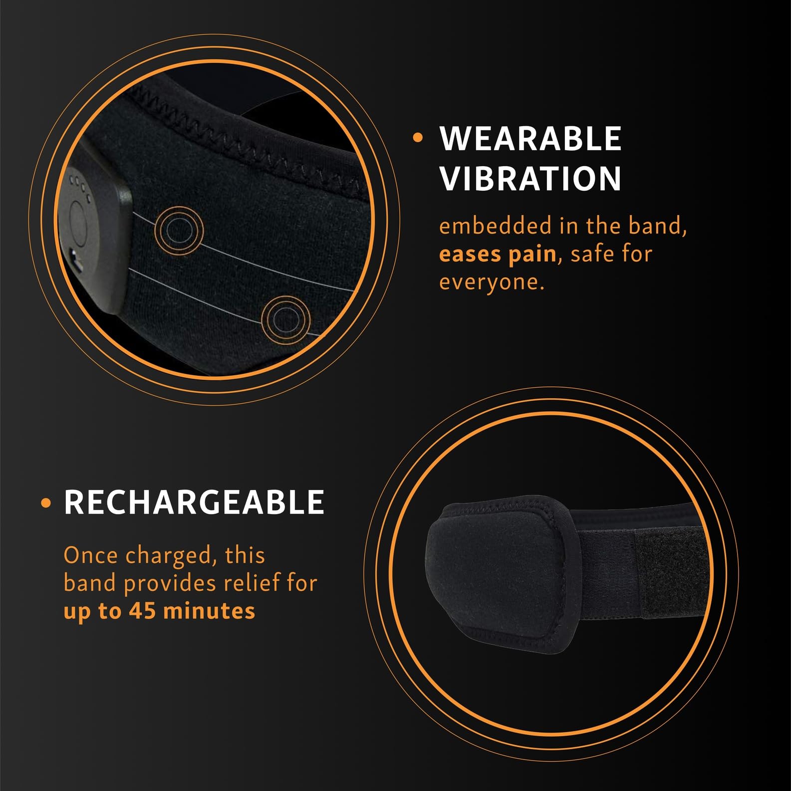 Intellinetix Headache Band desmontable para lavado rápido y sencillo