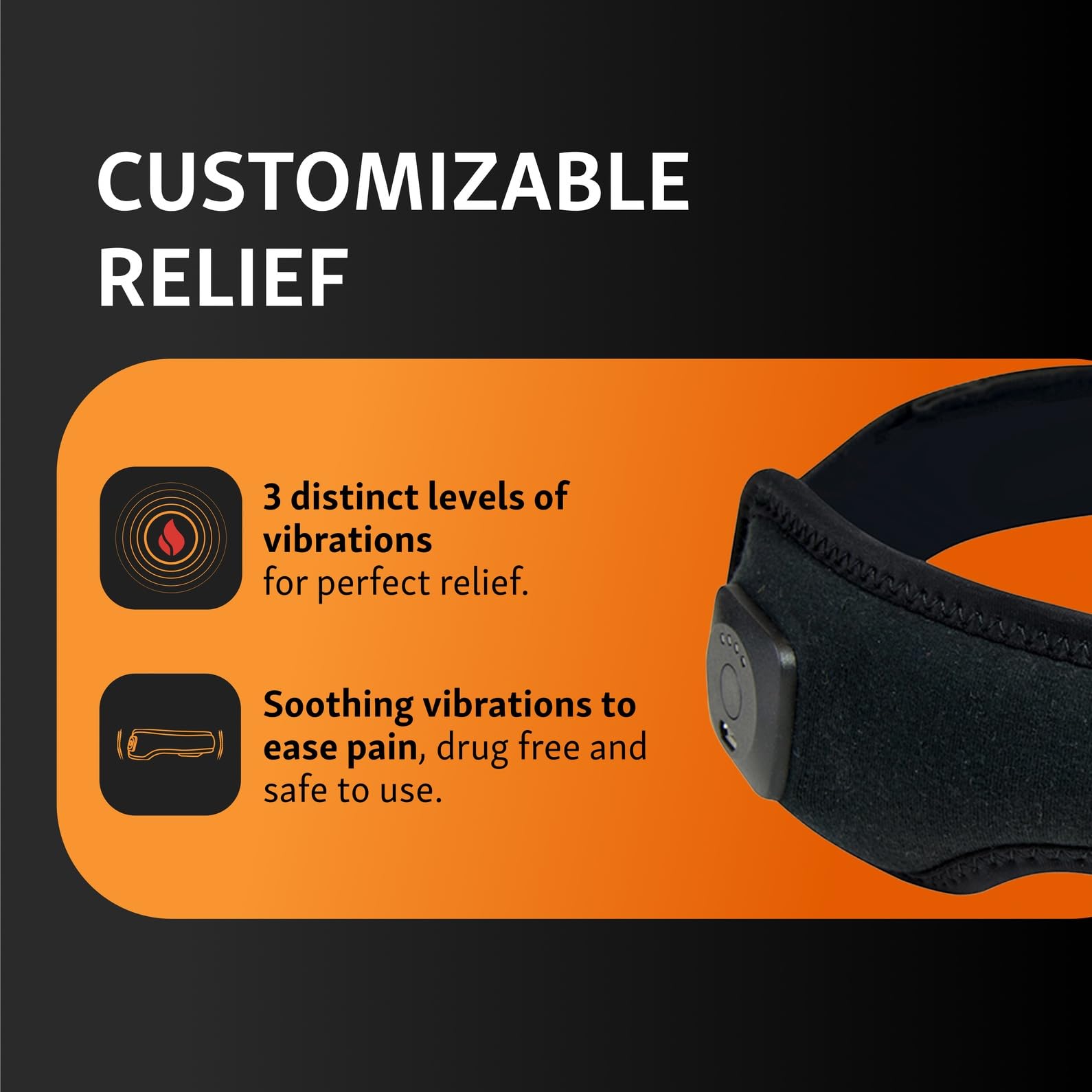 Intellinetix Headache Band con vibración, masaje suave para bienestar