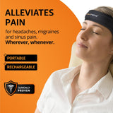 Intellinetix Headache Band en viaje, alivio portátil durante el trayecto