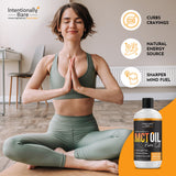 Intentionally Bare MCT Oil en recetas, añade grasa saludable para resultados ligeros.