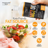 Intentionally Bare MCT Oil para café keto, aporta crema y energía suave.