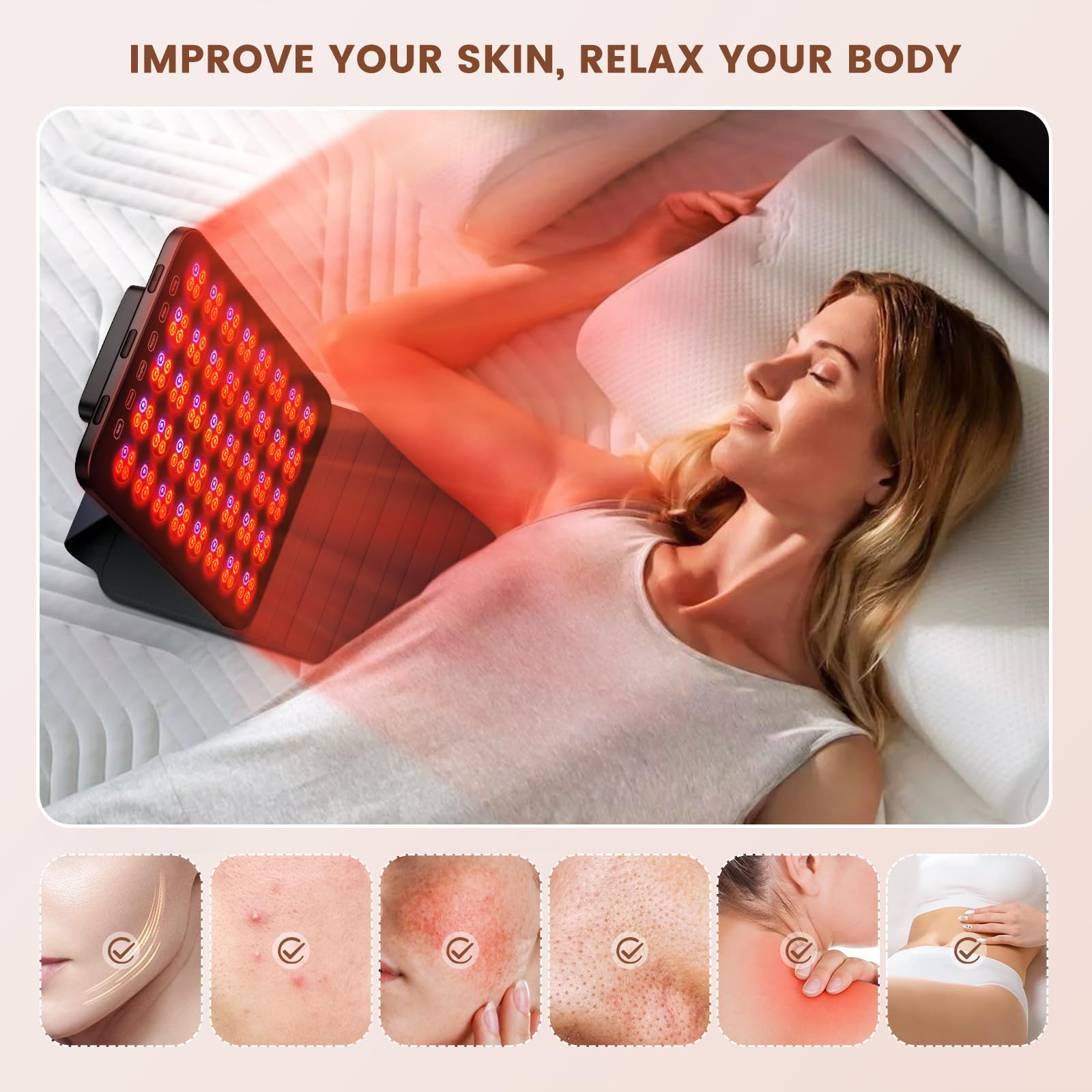 Gafas protectoras de INTEO para uso seguro durante la terapia de luz roja.