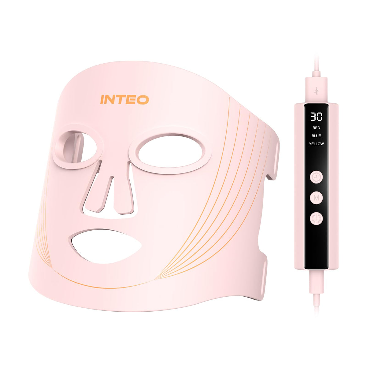 INTEO Mascara luz roja rostro remoto: mejora la elasticidad de la piel para un aspecto más radiante.