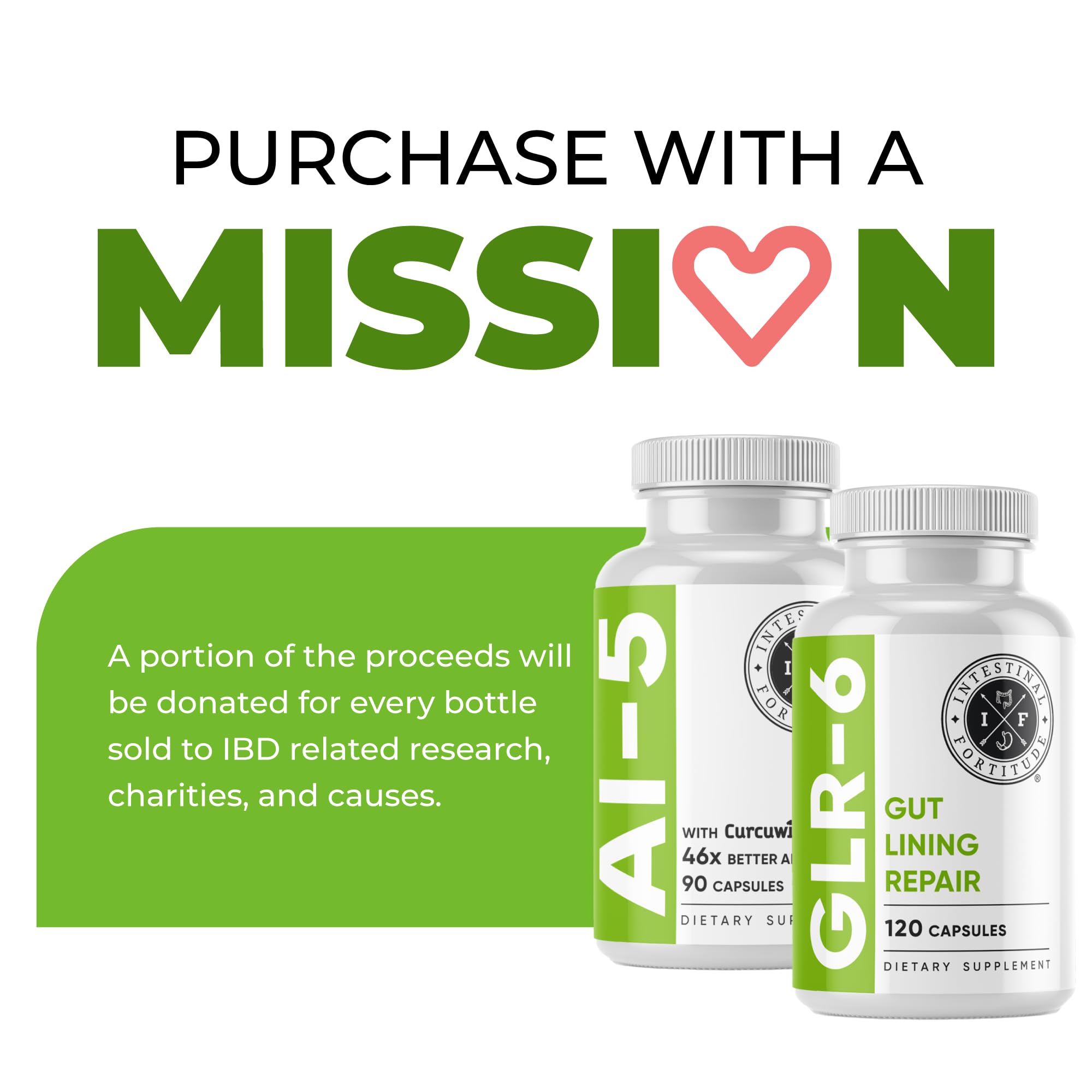 Intestinal Fortitude AI-5 y GLR-6: uso diario recomendado durante 30 días.