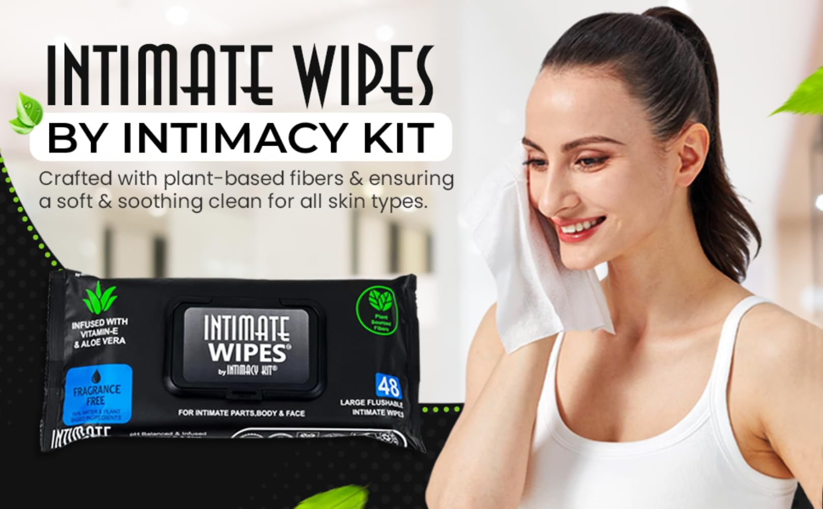 INTIMACY KIT Toallitas ideales para uso diario y viaje.