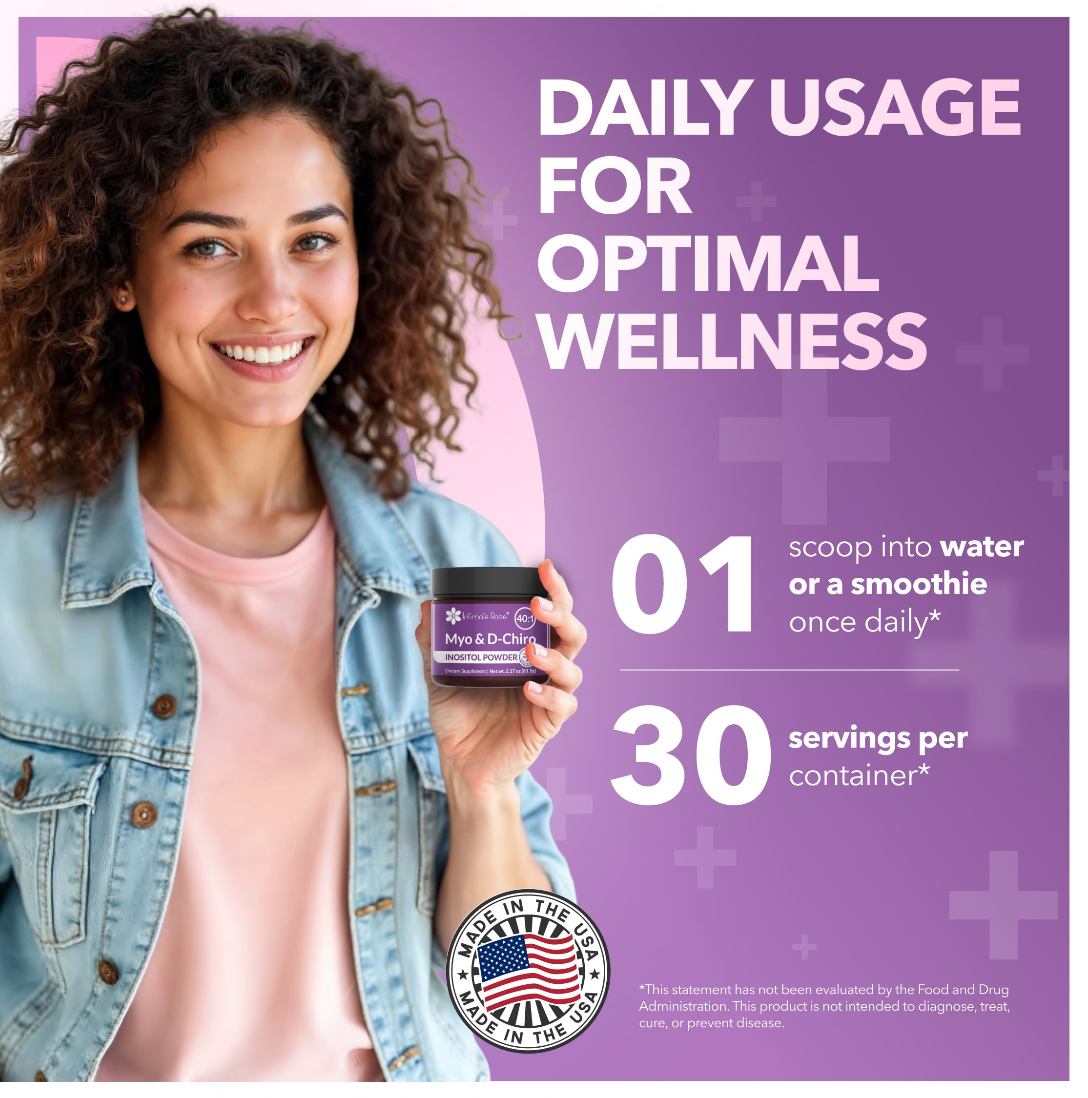 Intimate Rose Inositol en equilibrio hormonal, ayuda a un ciclo regular.