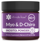 Intimate Rose Inositol en frasco, polvo fácil de mezclar para equilibrio hormonal.