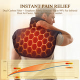 InVarme: calor infrarrojo profundo para cuello y hombros, penetración suave y duradera.