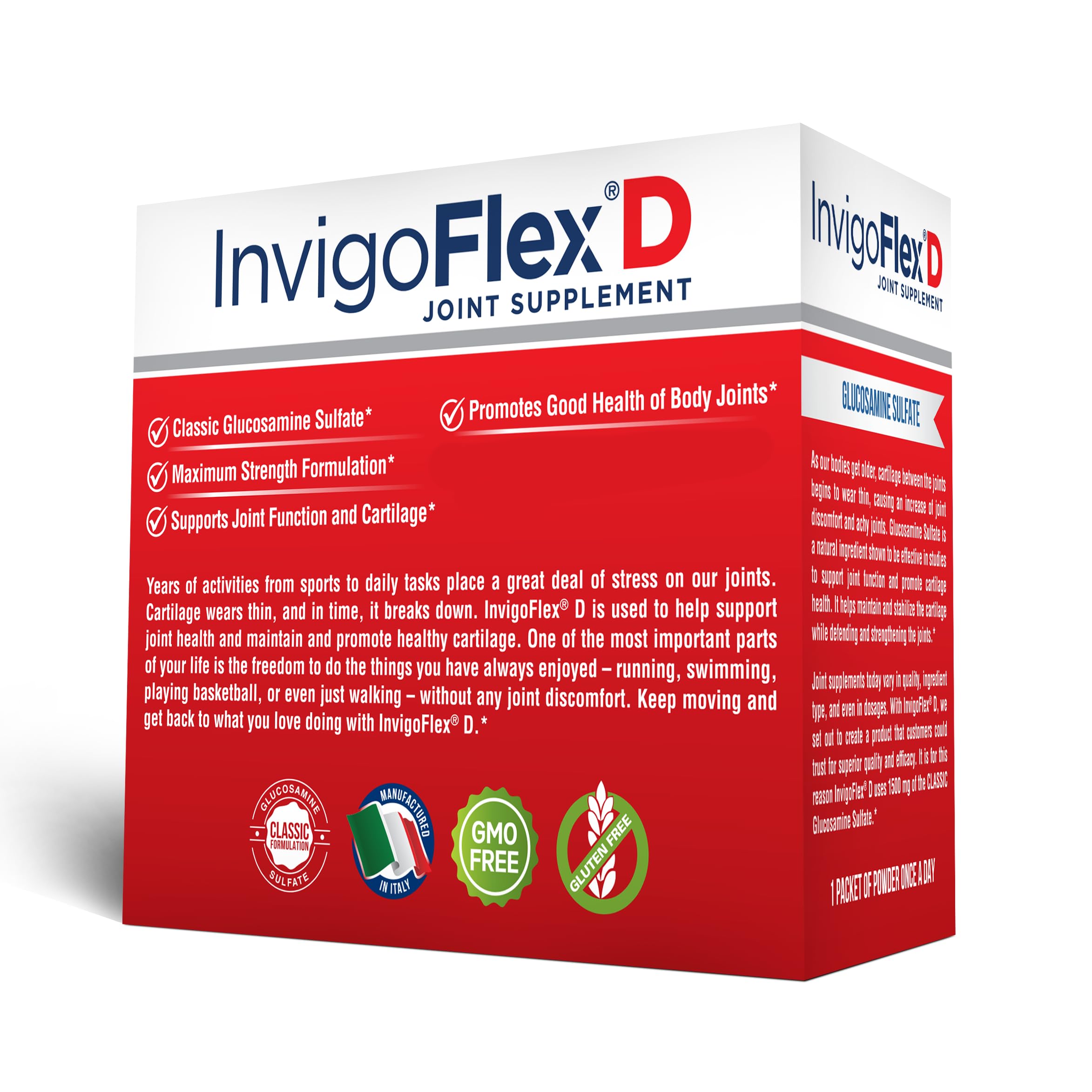 INVIGOFLEX D: textura suave de polvo lista para mezclar.
