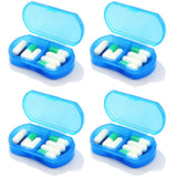 INVODA caja-pildoras compacta para bolso, fácil distinguir AM y PM.