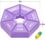 INVODA caja-pildoras-diaria-capacidad-grande, ideal para suplementos.