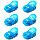 INVODA organizador de pastillas 6 piezas AM/PM con dos compartimentos.