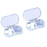 INVODA organiza pastillas con dos ranuras para mañana y noche, fácil de distinguir.
