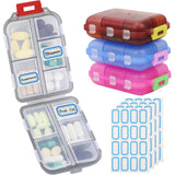 INVODA organizador de pastillas con 10 compartimentos para viaje