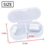 INVODA pastillero portátil transparente para ver las dosis de un vistazo.