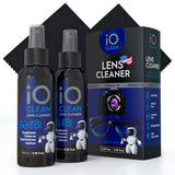 iO CLEAN limpiador para lentes en atomizador, deja superficies sin rayas.
