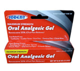 IODENT: tubo de gel analgésico oral listo para aplicar en el diente.