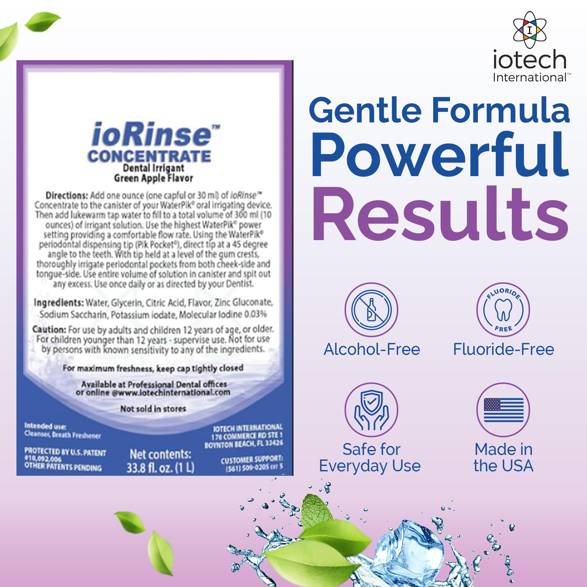 ioRinse bottle pour demonstrates easy daily use