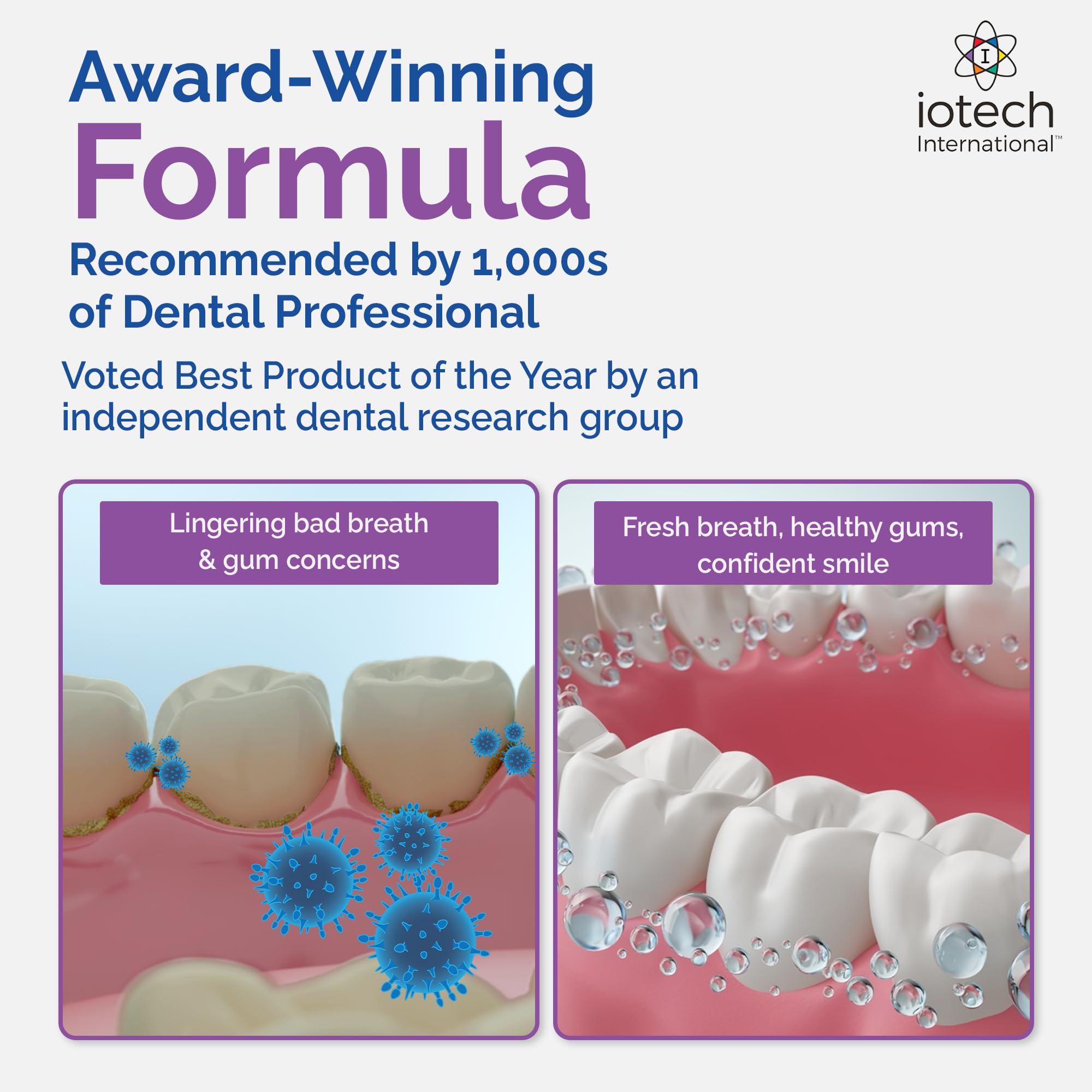 ioRinse concentrated formula for dental irrigation systems