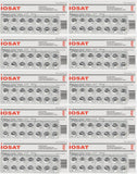 IOSAT tabletas de ioduro de potasio 130 mg en empaque, ideal para kit de emergencia.