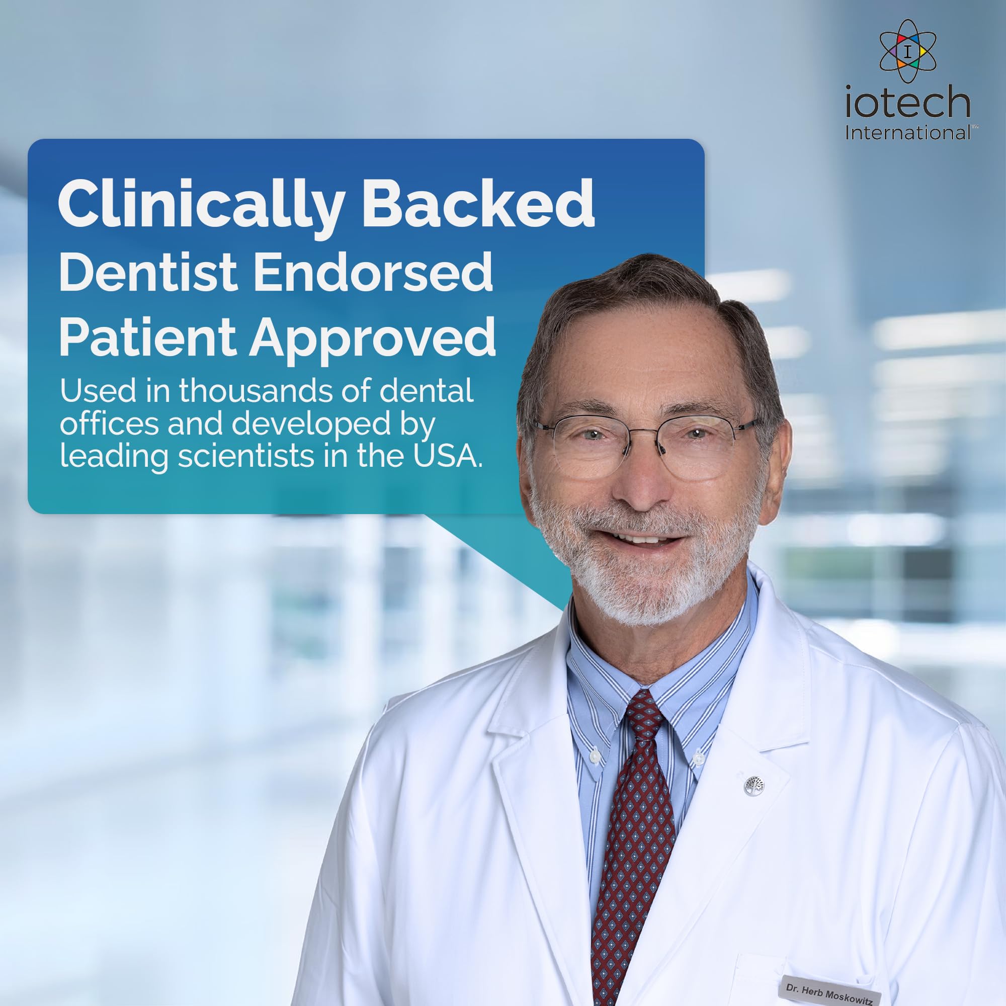 ioRinse AC de Iotech: recomendado por profesionales para protección oral