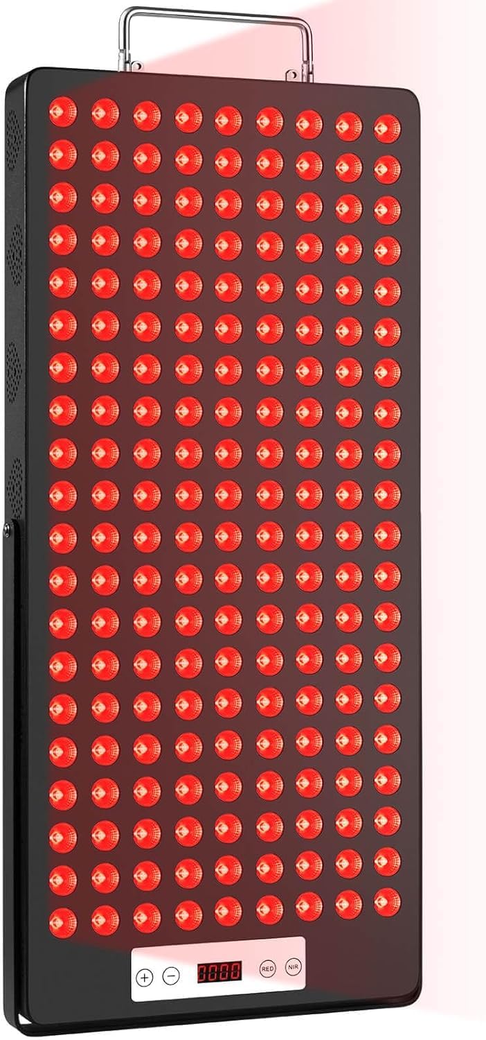 iPlantop panel luz roja 660nm-850nm frente para bienestar diario