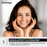 IQ BIOLOGY Astragalo MSM con acido hialuronico para salud capilar