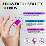 IQ Biology Gominolas bloqueadoras de DHT con ingredientes naturales.