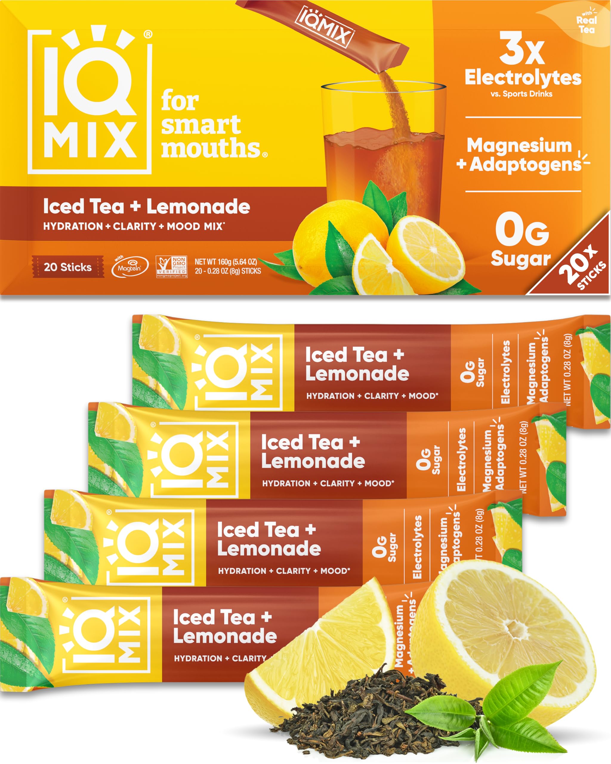 IQBAR IQMIX sabor naranja sanguina: hidratación sabrosa para entrenos y jornadas.