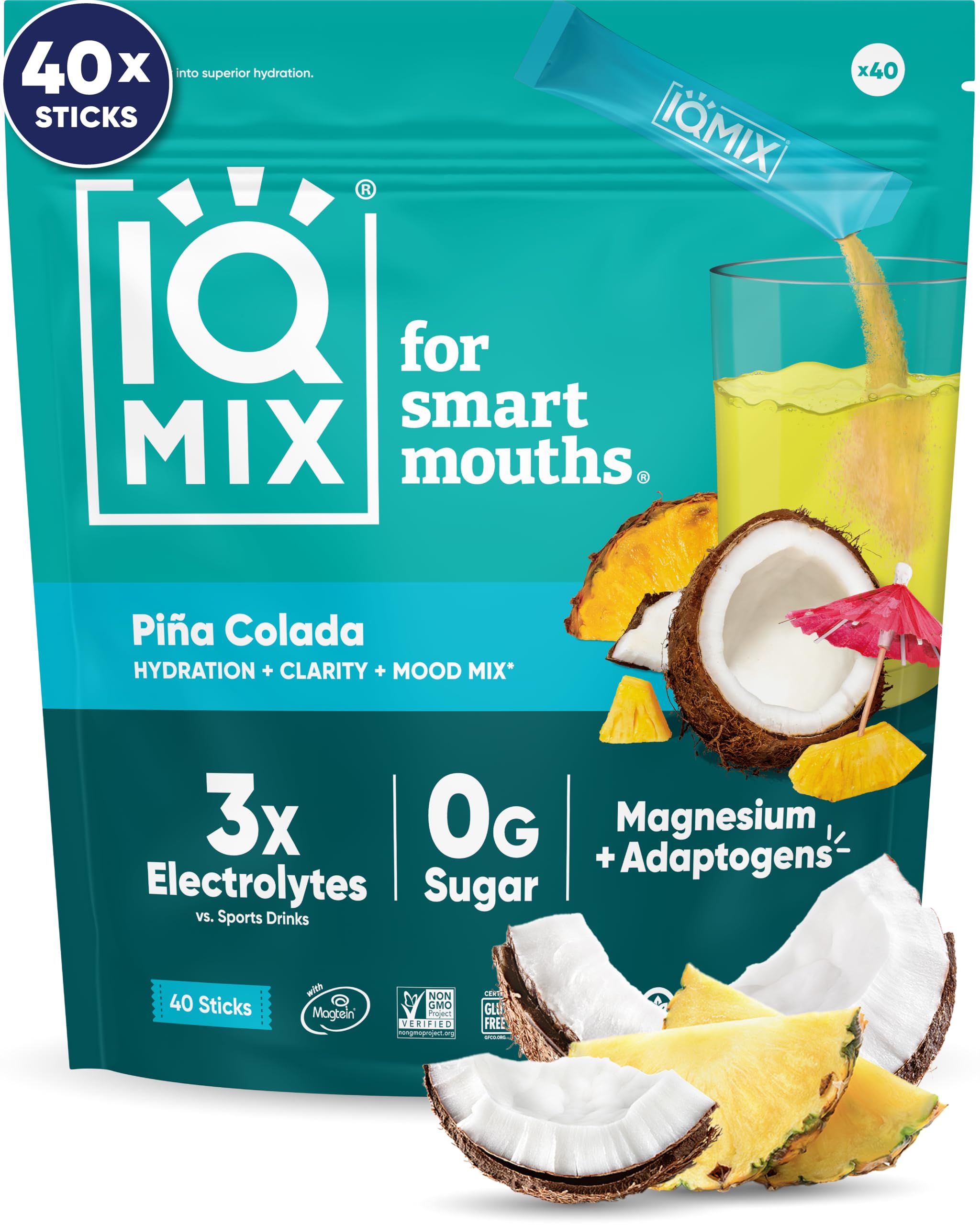 IQMIX sobres de polvos para hidratación rápida en cualquier momento.