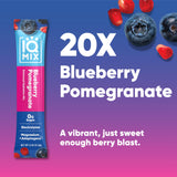 IQMIX sabor arándano granada en botella para hidratación diaria y sabor refrescante.