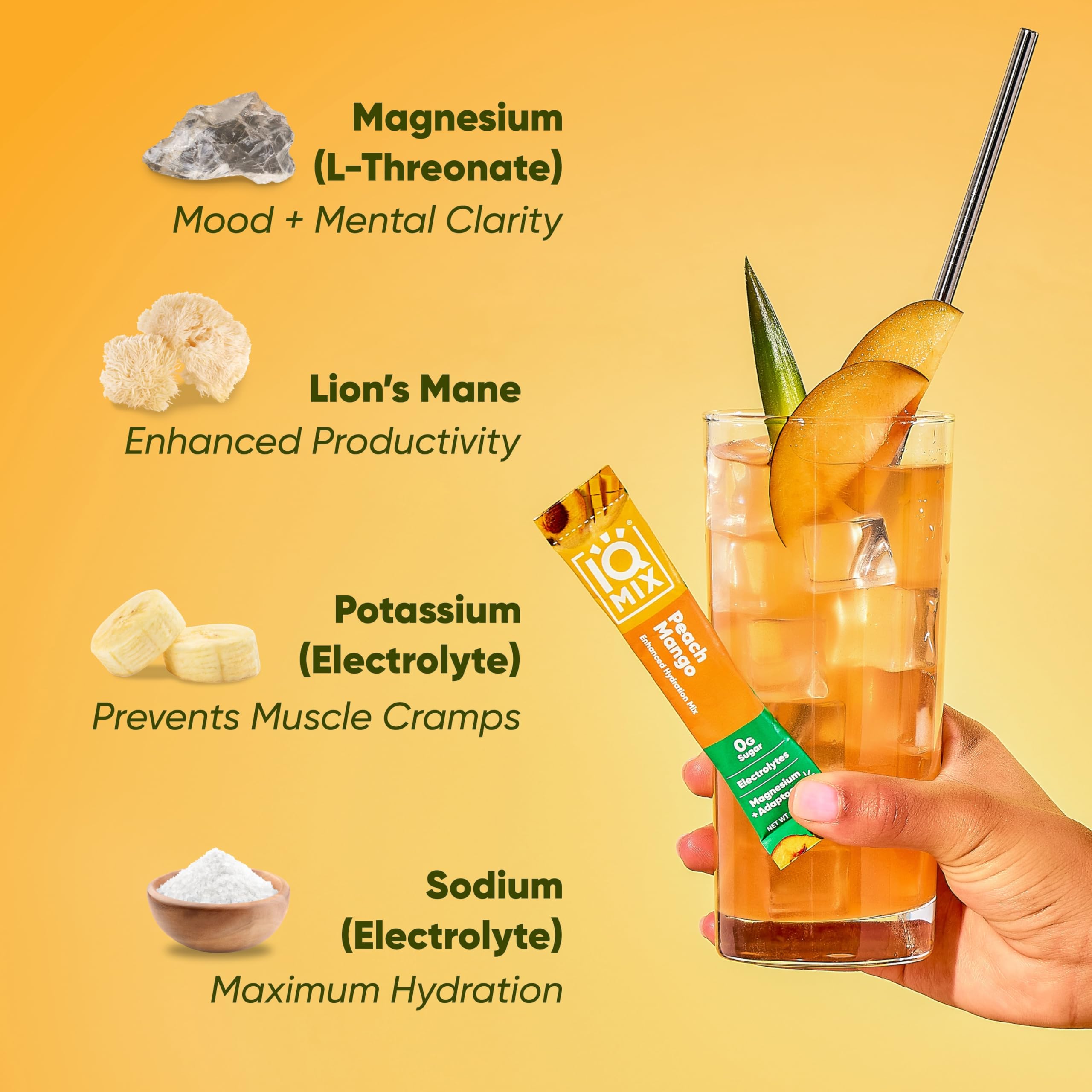 IQMIX sabor limón-lima, hidratación sin azúcar para dieta cetogénica