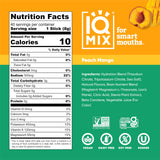 IQMIX: sabor Peach Mango para una bebida sabrosa sin azúcar.