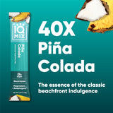 IQMIX Piña Colada, sabor refrescante en envase práctico para entrenamientos.