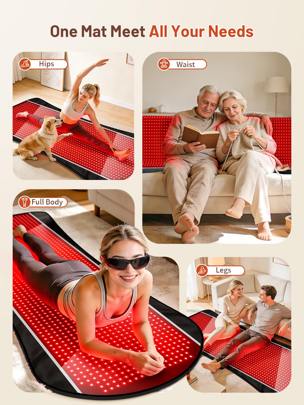 IRELEX Manta de Luz Roja regalo de bienestar con garantía.