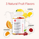 iRestore gomitas sabor cereza, experiencia sabrosa para el cabello y uñas