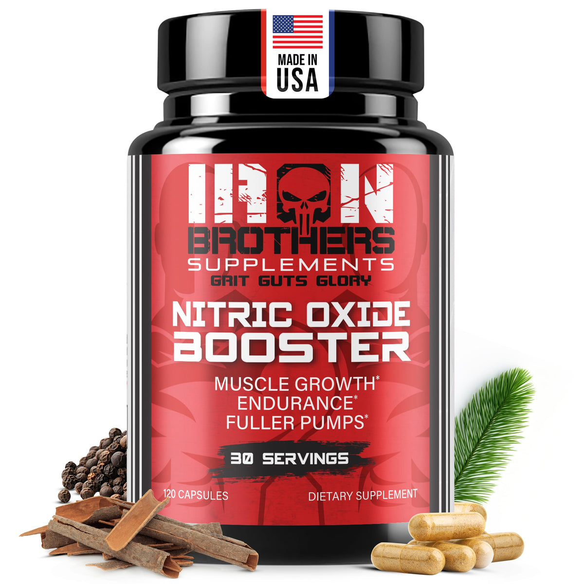 Iron Brothers Nitric Oxide: bomba muscular durante entrenamientos intensos