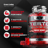 TestoGummies sabor mezcla de frutos rojos para mayor sabor