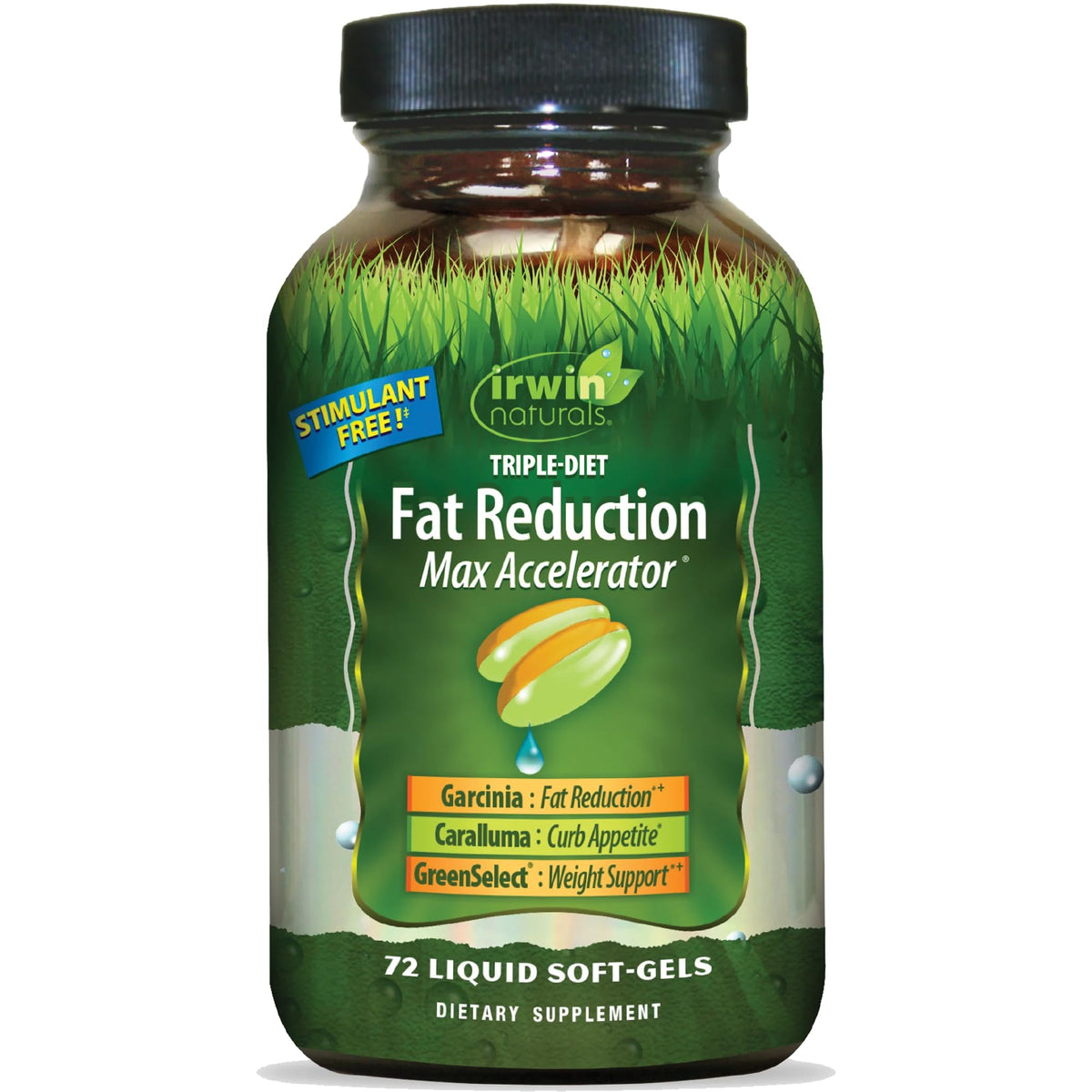 Botella de Irwin Naturals Triple-Diet Max Accelerator para apoyo al manejo del peso diario
