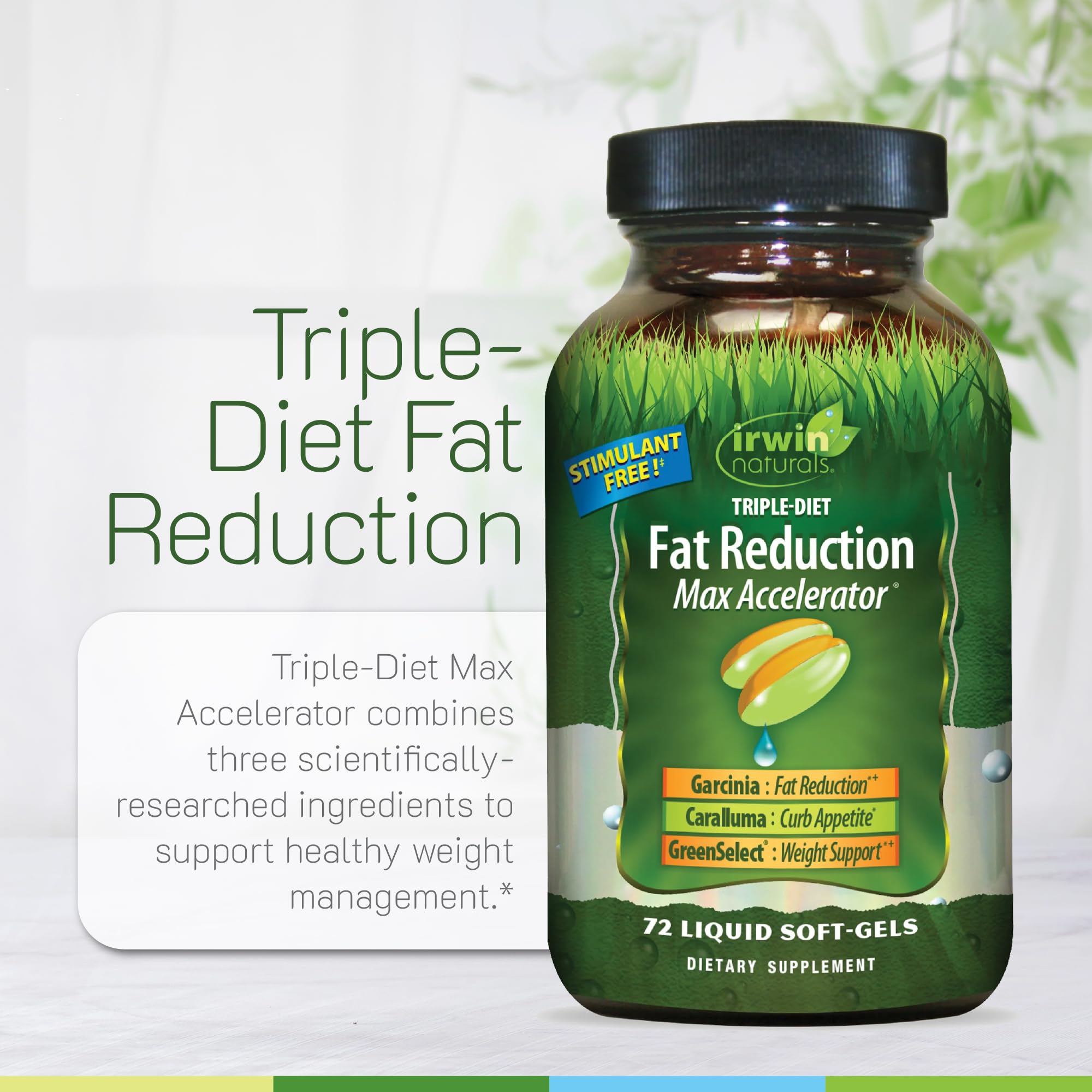 Frasco con sello de calidad de Irwin Naturals para garantizar pureza y potencia